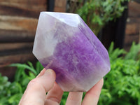 Polished Chevron Amethyst Points x 2 From Madagascar - Toprock Gemstones and Minerals