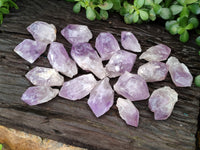 Natural Jacaranda Amethyst Single Quartz Crystals x 24 from Mumbwa, Zambia - Toprock Gemstones and Minerals