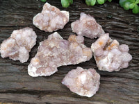 Natural Amethyst Spirit Quartz Clusters x 6 From Boekenhouthoek, South Africa - Toprock Gemstones and Minerals