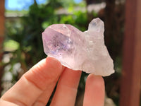 Natural Jacaranda Amethyst Single Quartz Crystals x 24 from Mumbwa, Zambia - Toprock Gemstones and Minerals