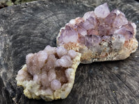 Natural Amethyst Spirit Quartz Clusters x 2 From Boekenhouthoek, South Africa - Toprock Gemstones and Minerals