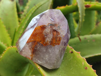 Polished Smokey Amethyst Window Quartz Crystals x 6 From Akansobe, Madagascar - Toprock Gemstones and Minerals