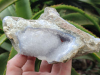 Natural Blue Lace Agate Geode Specimens x 4 From Nsanje, Malawi - Toprock Gemstones and Minerals