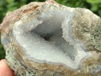Natural Blue Lace Agate Geode Specimens x 4 From Nsanje, Malawi - Toprock Gemstones and Minerals