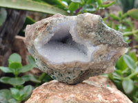 Natural Blue Lace Agate Geode Specimens x 4 From Nsanje, Malawi - Toprock Gemstones and Minerals