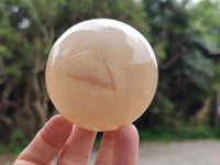 Polished Banded Agate Spheres x 3 From Madagascar - Toprock Gemstones and Minerals