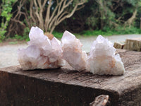 Natural Amethyst Spirit Quartz Clusters x 6 From Boekenhouthoek, South Africa - Toprock Gemstones and Minerals