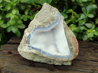 Natural Blue Lace Agate Geode Specimens x 3 From Nsanje, Malawi - Toprock Gemstones and Minerals