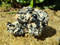 Natural Schorl Black Tourmaline With Hyalite Opal Specimens x 12 From Namibia - Toprock Gemstones and Minerals