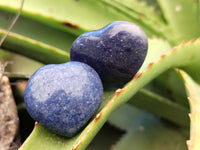 Polished Lazulite Hearts x 35 From Madagascar - Toprock Gemstones and Minerals