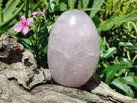 Polished Lavender Rose Quartz Standing Free Forms x 2 From Ambatondrazaka, Madagascar - Toprock Gemstones and Minerals