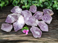 Natural Jacaranda Amethyst Quartz Crystals x 12 From Mumbwa, Zambia - Toprock Gemstones and Minerals