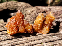 Natural Golden Solar Spirit Quartz Clusters x 12 From Boekenhouthoek, South Africa - Toprock Gemstones and Minerals