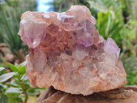 Natural Jacaranda Amethyst Quartz Clusters x 2 From Mumbwa, Zambia - Toprock Gemstones and Minerals