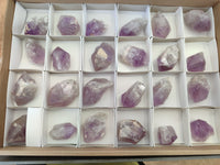 Natural Jacaranda Amethyst Quartz Crystals x 24 From Mumbwa, Zambia - Toprock Gemstones and Minerals