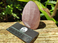 Polished Rose Quartz Standing Free Forms x 5 From Ambatondrazaka, Madagascar - Toprock Gemstones and Minerals