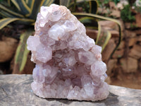 Natural Jacaranda Amethyst Quartz Clusters x 3 From Mumbwa, Zambia - Toprock Gemstones and Minerals