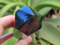 Polished Black Basalt Double Terminated Points x 4 From Antsirabe, Madagascar - Toprock Gemstones and Minerals