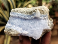 Natural Blue Lace Agate Geode Specimens x 12 From Nsanje, Malawi - Toprock Gemstones and Minerals