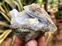 Natural Blue Lace Agate Geode Specimens x 12 From Nsanje, Malawi - Toprock Gemstones and Minerals