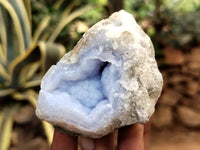 Natural Blue Lace Agate Geode Specimens x 12 From Nsanje, Malawi - Toprock Gemstones and Minerals