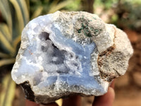 Natural Blue Lace Agate Geode Specimens x 12 From Nsanje, Malawi - Toprock Gemstones and Minerals