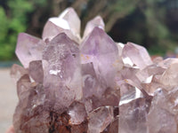 Natural Jacaranda Amethyst Quartz Clusters x 3 From Mumbwa, Zambia - Toprock Gemstones and Minerals