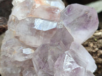 Natural Jacaranda Amethyst Quartz Clusters x 3 From Mumbwa, Zambia - Toprock Gemstones and Minerals