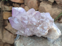 Natural Jacaranda Amethyst Quartz Clusters x 3 From Mumbwa, Zambia - Toprock Gemstones and Minerals