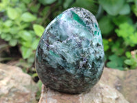 Polished Emerald Mica In Matrix Standing Free Forms x 4 From Mutoko, Zimbabwe - Toprock Gemstones and Minerals