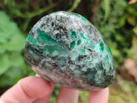 Polished Emerald Mica In Matrix Standing Free Forms x 4 From Mutoko, Zimbabwe - Toprock Gemstones and Minerals