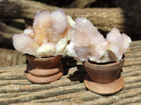 Natural Amethyst Spirit Quartz Clusters x 12 From Boekenhouthoek, South Africa - Toprock Gemstones and Minerals