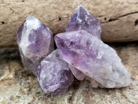 Natural Jacaranda Amethyst Single Quartz Crystals x 35 From Mumbwa, Zambia - Toprock Gemstones and Minerals