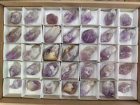 Natural Jacaranda Amethyst Single Quartz Crystals x 35 From Mumbwa, Zambia - Toprock Gemstones and Minerals