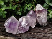Natural Jacaranda Amethyst Single Quartz Crystal x 24 From Mumbwa, Zambia - Toprock Gemstones and Minerals