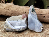 Natural Blue Lace Agate Geode Specimens x 12 From Nsanje, Malawi - Toprock Gemstones and Minerals