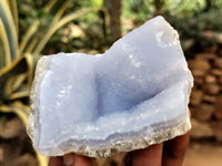 Natural Blue Lace Agate Geode Specimens x 12 From Nsanje, Malawi - Toprock Gemstones and Minerals
