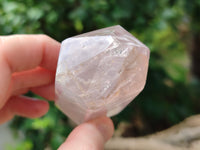 Polished Double Terminated Rose Quartz Points x 12 From Ambatondrazaka, Madagascar - Toprock Gemstones and Minerals
