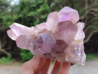 Natural Jacaranda Amethyst Quartz Cluster x 3 From Mumbwa, Zambia - Toprock Gemstones and Minerals