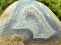 Polished Blue Lace Agate Geodes x 6 From Nsanje, Malawi - Toprock Gemstones and Minerals