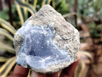 Natural Blue Lace Agate Geode Specimens x 6 From Nsanje, Malawi - Toprock Gemstones and Minerals