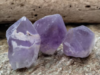 Natural Jacaranda Amethyst Single Quartz Crystals x 35 From Mumbwa, Zambia - Toprock Gemstones and Minerals