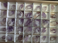 Natural Jacaranda Amethyst Single Quartz Crystals x 35 From Mumbwa, Zambia - Toprock Gemstones and Minerals