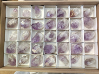 Natural Jacaranda Amethyst Single Quartz Crystals x 35 From Mumbwa, Zambia - Toprock Gemstones and Minerals
