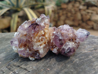 Natural Dark Amethyst Spirit Quartz Clusters x 12 From Boekenhouthoek, South Africa - Toprock Gemstones and Minerals