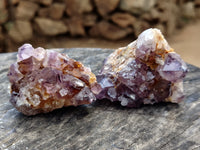 Natural Dark Amethyst Spirit Quartz Clusters x 12 From Boekenhouthoek, South Africa - Toprock Gemstones and Minerals