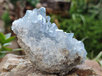 Natural Celestite Geode Clusters x 3 From Sakoany, Madagascar - Toprock Gemstones and Minerals