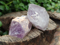 Natural Jacaranda Amethyst Single Quartz Crystals x 24 From Mumbwa, Zambia - Toprock Gemstones and Minerals