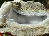 Natural Blue Lace Agate Geode Specimens x 4 From Nsanje, Malawi - Toprock Gemstones and Minerals