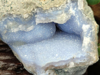 Natural Blue Lace Agate Geode Specimens x 4 From Nsanje, Malawi - Toprock Gemstones and Minerals